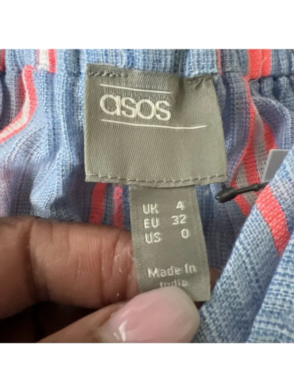 ASOS Beach Cover Up Pants Womens 0 Waist Tie Ankle Length New
